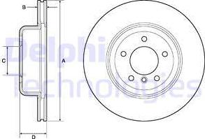 Delphi BG9162C - Kočioni disk www.molydon.hr