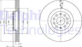 Delphi BG9109C - Kočioni disk www.molydon.hr