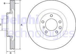 Delphi BG9119C - Kočioni disk www.molydon.hr