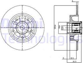 Delphi BG9112RSC - Kočioni disk www.molydon.hr