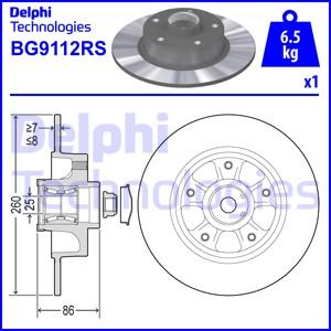 Delphi BG9112RS - Kočioni disk www.molydon.hr