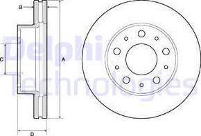 Delphi BG9180C - Kočioni disk www.molydon.hr