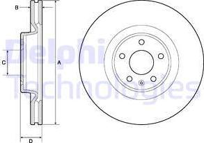 Delphi BG9181C - Kočioni disk www.molydon.hr