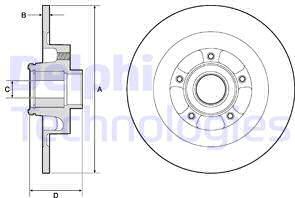 Delphi BG9134RSC - Kočioni disk www.molydon.hr