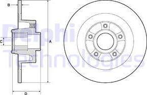 Delphi BG9135RSC - Kočioni disk www.molydon.hr