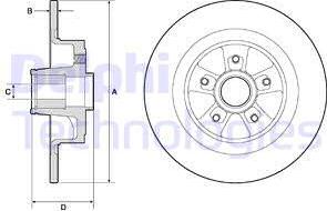 Delphi BG9136RSC - Kočioni disk www.molydon.hr