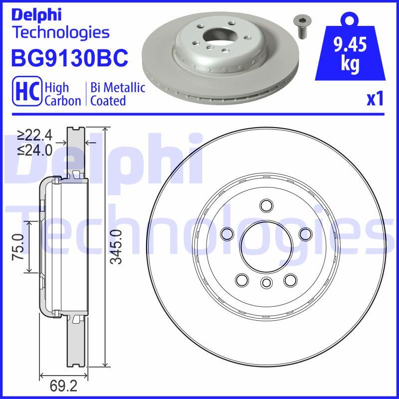 Delphi BG9130BC - Kočioni disk www.molydon.hr