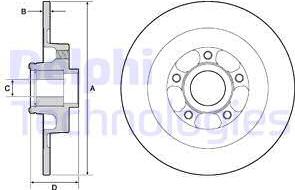 Delphi BG9138RSC - Kočioni disk www.molydon.hr