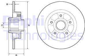 Delphi BG9132RSC - Kočioni disk www.molydon.hr