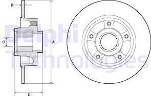 Delphi BG9137RSC - Kočioni disk www.molydon.hr