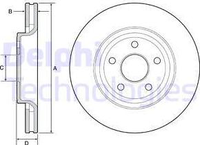 Delphi BG9121C - Kočioni disk www.molydon.hr