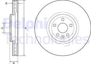 Delphi BG9178C - Kočioni disk www.molydon.hr