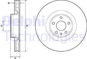 Delphi BG9172C - Kočioni disk www.molydon.hr