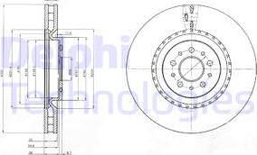 Delphi BG9843 - Kočioni disk www.molydon.hr