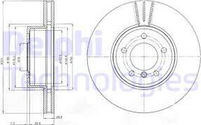 Delphi BG9871C - Kočioni disk www.molydon.hr