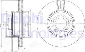 Delphi BG9871 - Kočioni disk www.molydon.hr