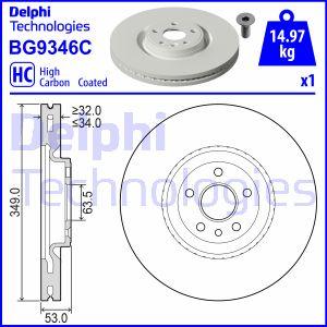 Delphi BG9346C - Kočioni disk www.molydon.hr