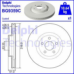 Delphi BG9359C - Kočioni disk www.molydon.hr