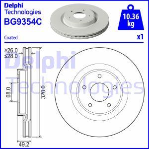 Delphi BG9354C - Kočioni disk www.molydon.hr