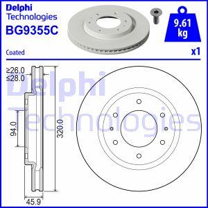 Delphi BG9355C - Kočioni disk www.molydon.hr