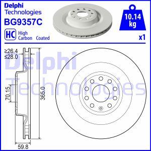 Delphi BG9357C - Kočioni disk www.molydon.hr