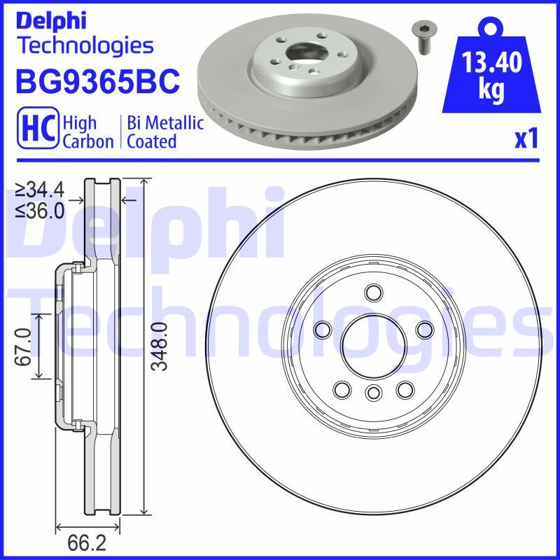 Delphi BG9365BC - Kočioni disk www.molydon.hr