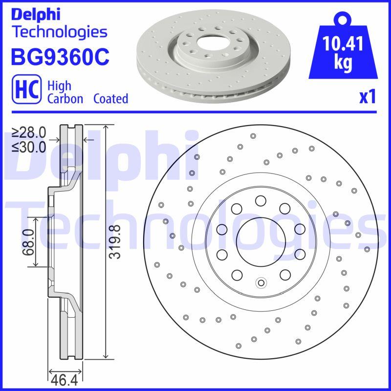 Delphi BG9360C - Kočioni disk www.molydon.hr