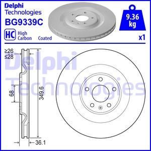 Delphi BG9339C - Kočioni disk www.molydon.hr