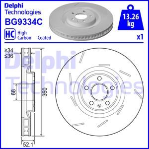 Delphi BG9334C - Kočioni disk www.molydon.hr