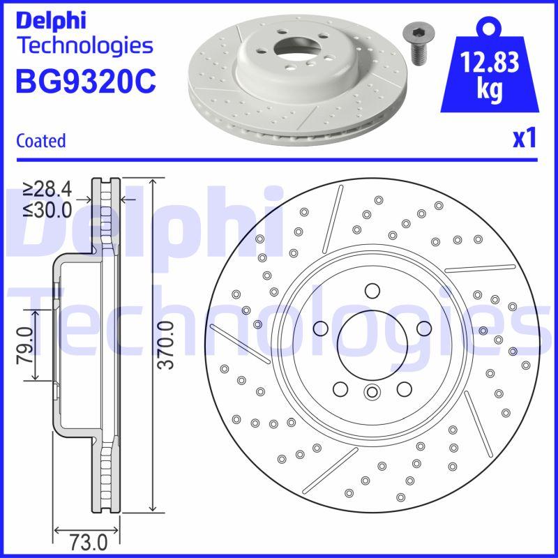 Delphi BG9320C - Kočioni disk www.molydon.hr