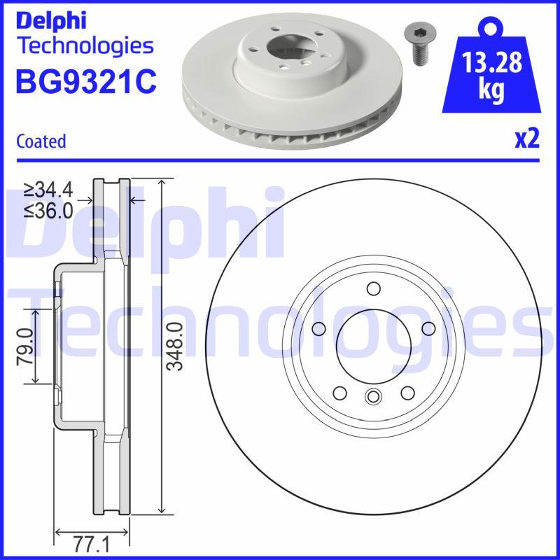 Delphi BG9321C - Kočioni disk www.molydon.hr