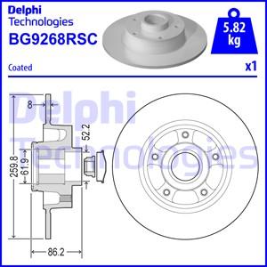 Delphi BG9268RSC - Kočioni disk www.molydon.hr