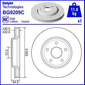 Delphi BG9209C - Kočioni disk www.molydon.hr