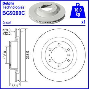 Delphi BG9200C-18B1 - Kočioni disk www.molydon.hr