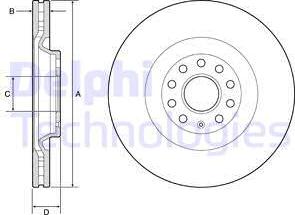 Delphi BG9202C - Kočioni disk www.molydon.hr