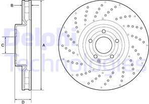 Delphi BG9215C - Kočioni disk www.molydon.hr