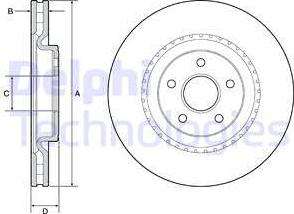 Delphi BG9213C - Kočioni disk www.molydon.hr