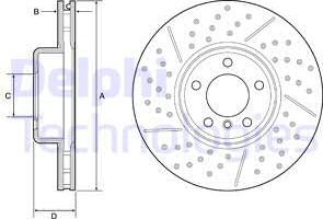 Delphi BG9234C-18B1 - Kočioni disk www.molydon.hr