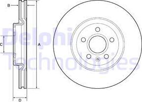 Delphi BG9236C - Kočioni disk www.molydon.hr