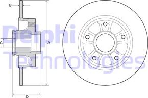 Delphi BG9230RS - Kočioni disk www.molydon.hr