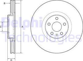 Delphi BG9231C-19B1 - Kočioni disk www.molydon.hr