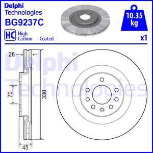 Delphi BG9237C - Kočioni disk www.molydon.hr