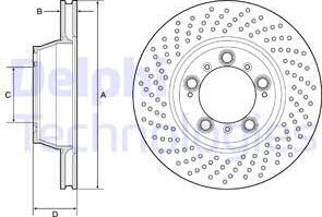 Delphi BG9225C - Kočioni disk www.molydon.hr