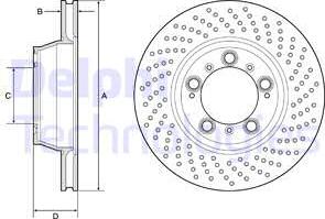 Delphi BG9226C - Kočioni disk www.molydon.hr