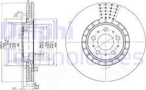 Delphi BG9783C - Kočioni disk www.molydon.hr