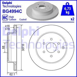 Delphi BG4994C - Kočioni disk www.molydon.hr