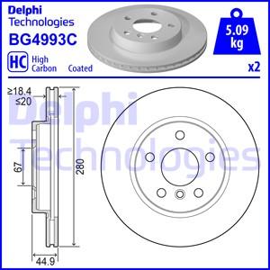 Delphi BG4993C - Kočioni disk www.molydon.hr