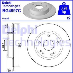 Delphi BG4997C - Kočioni disk www.molydon.hr