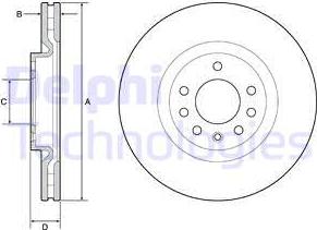 Delphi BG4944C - Kočioni disk www.molydon.hr