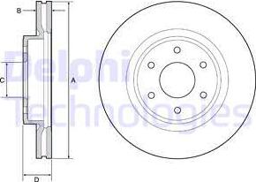 Delphi BG4941 - Kočioni disk www.molydon.hr